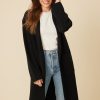 One Grey Day Arroyo Coat - Black | Cardigans/Dusters