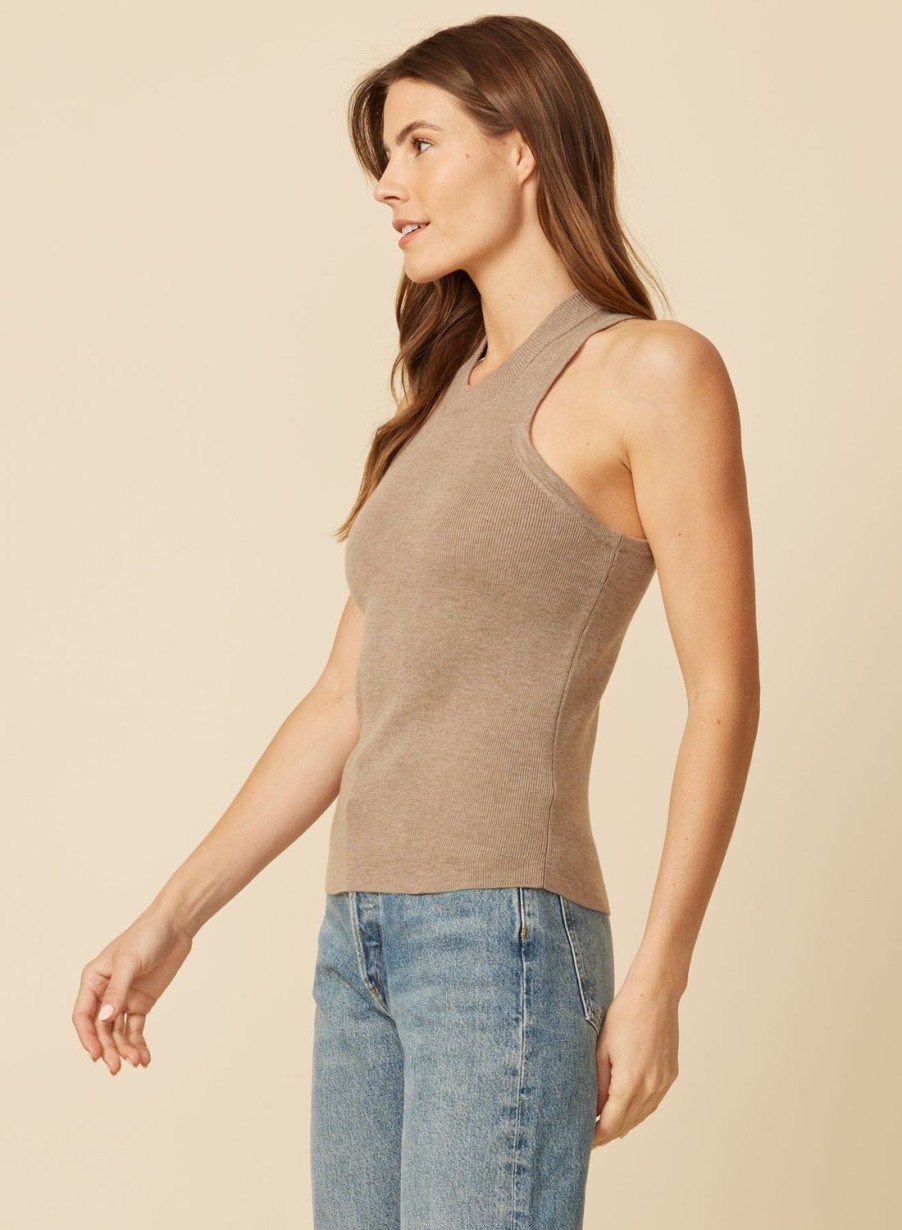 One Grey Day Leia Merino Tank - Fawn | Tanks/Tops/Tees