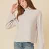 One Grey Day Keaton Cashmere Pullover - Salt | Pullovers