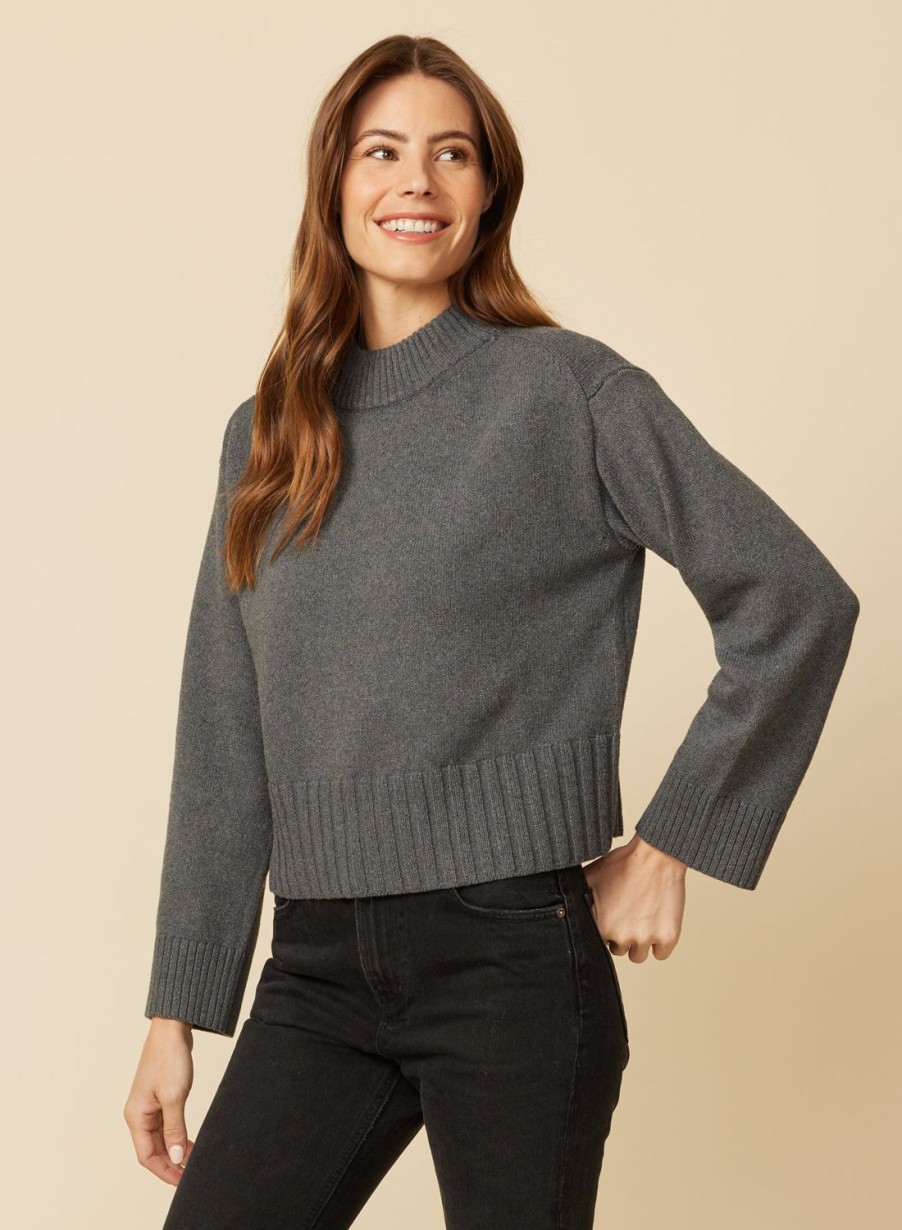 One Grey Day Sutton Chainette Pullover - Cinder | Pullovers