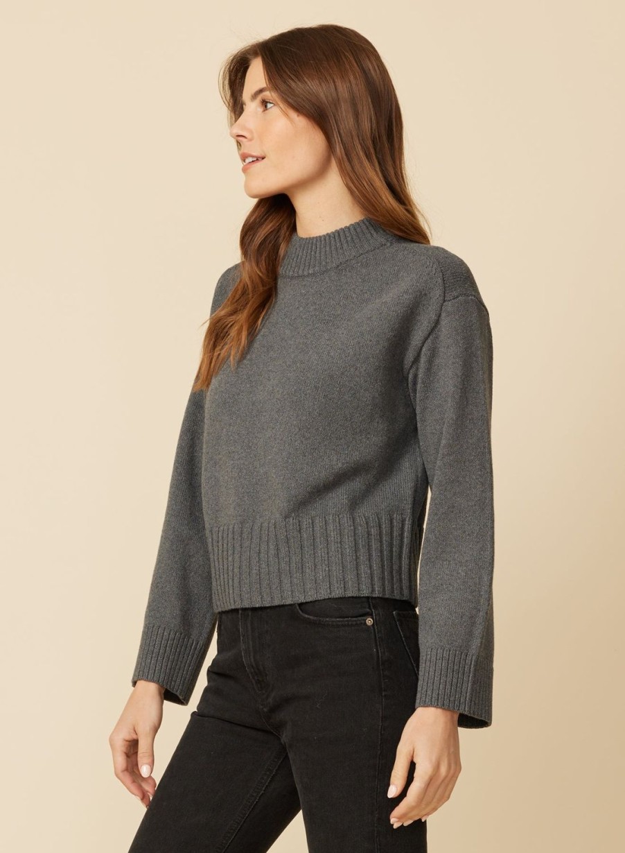 One Grey Day Sutton Chainette Pullover - Cinder | Pullovers