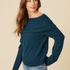 One Grey Day Nova Pullover - Peacock | Pullovers