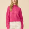 One Grey Day Tokyo Cashmere Pullover - Bright Rose | Pullovers