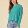 One Grey Day Orson Crewneck Pullover - Sea Green | Pullovers