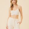 One Grey Day Pacific Cashmere Bralette - Ivory | Tanks/Tops/Tees