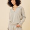 One Grey Day Bianca Polo - Heather Grey | Pullovers