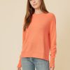 One Grey Day Sloane Cashmere Pullover - Coral | Pullovers