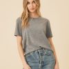 One Grey Day Laguna Merino Tee - Slate | Tanks/Tops/Tees