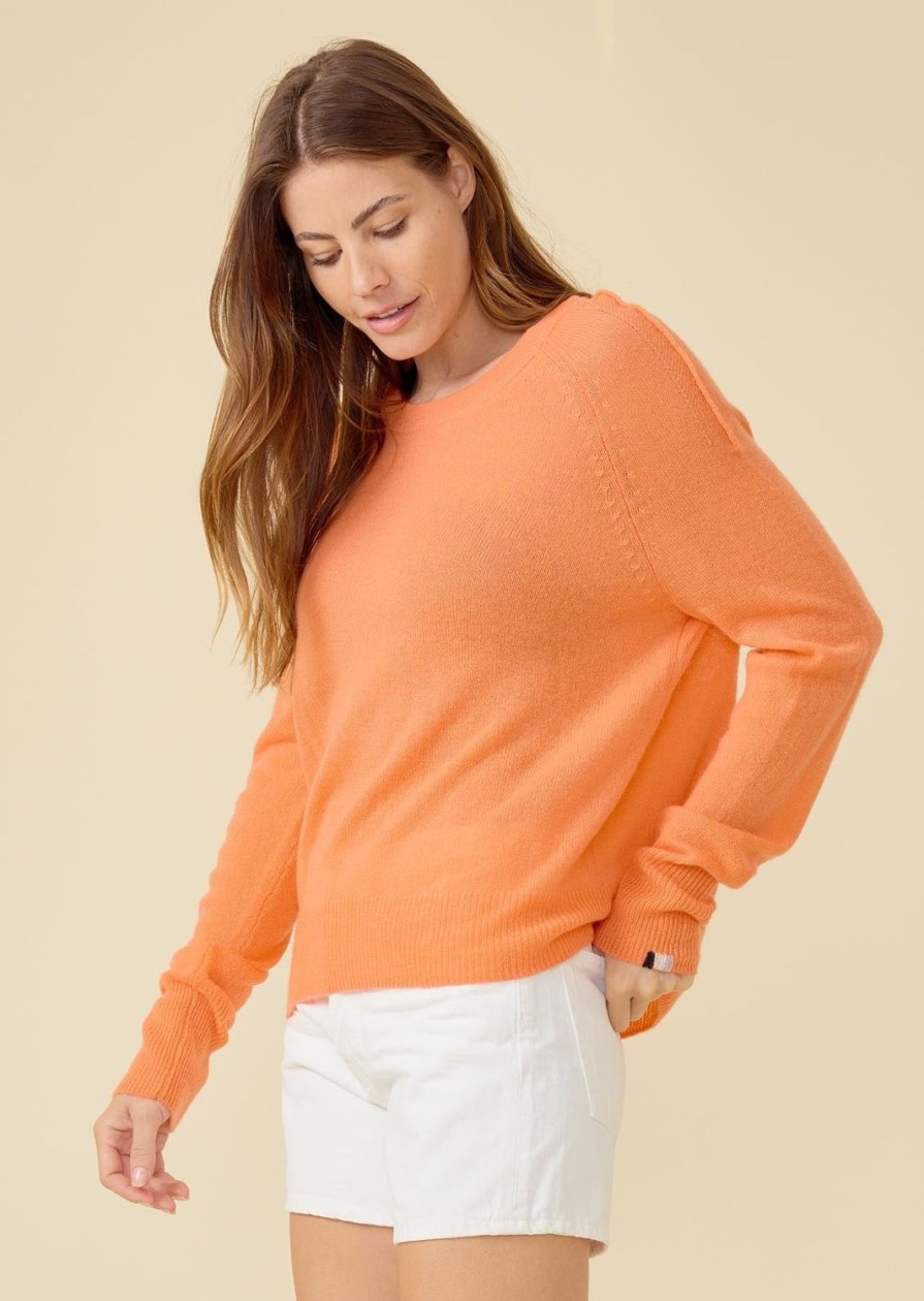 One Grey Day Sloane Cashmere Pullover - Melon | Pullovers