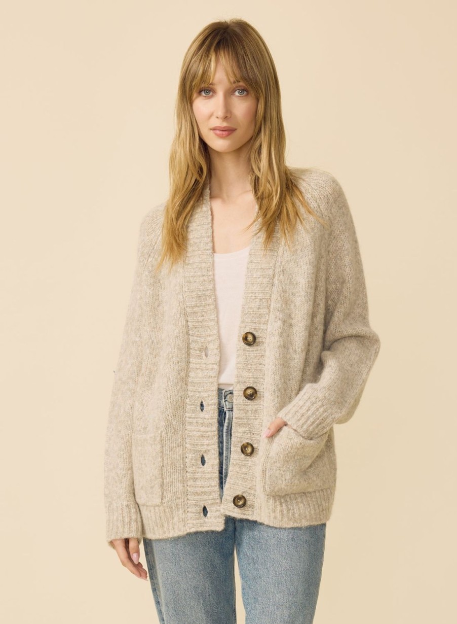 One Grey Day Llana Cardigan - Driftwood | Cardigans/Dusters