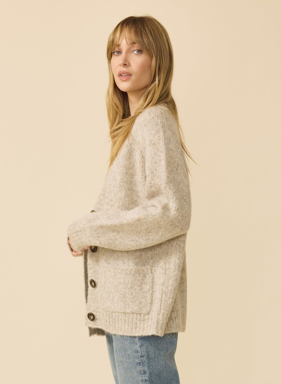 One Grey Day Llana Cardigan - Driftwood | Cardigans/Dusters