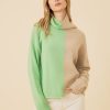 One Grey Day Terra Cashmere Pullover - Mantis Combo | Pullovers