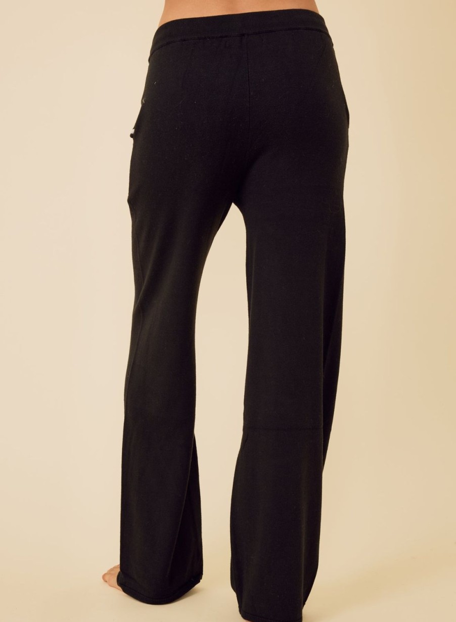 One Grey Day Bianca Cropped Pant - Black | Bottoms