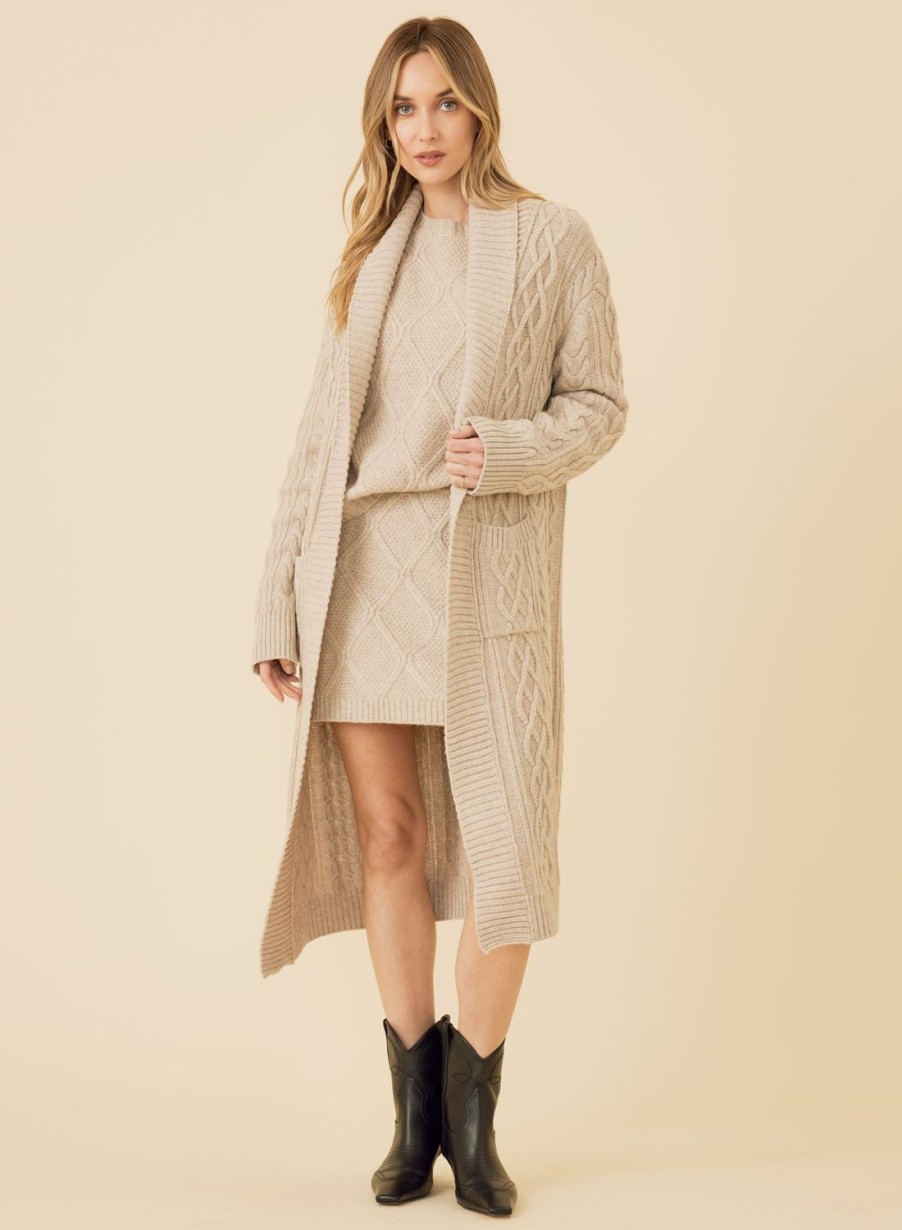 One Grey Day Bronson Duster - Biscuit | Cardigans/Dusters