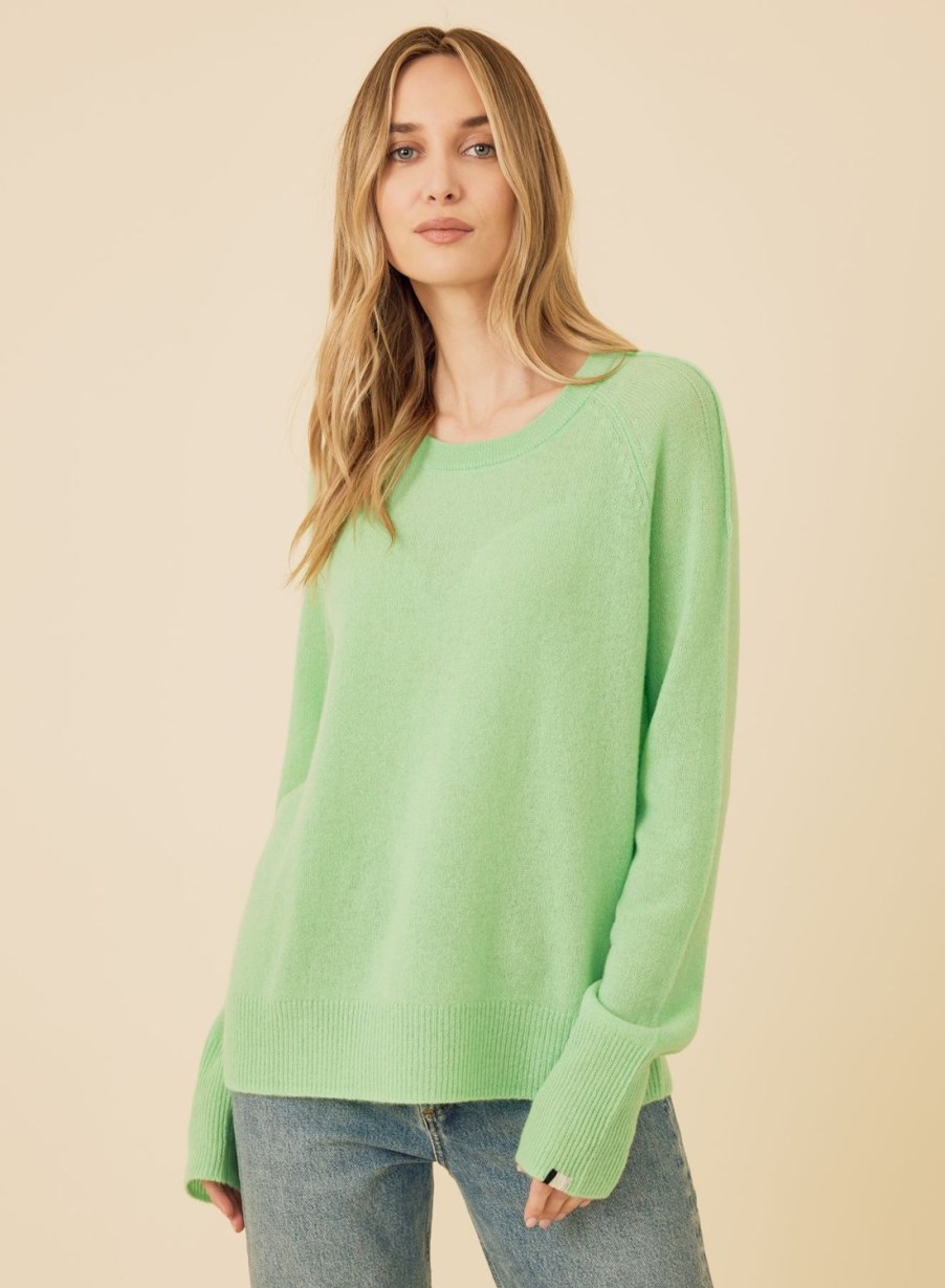 One Grey Day Sloane Cashmere Pullover - Mantis | Pullovers