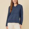 One Grey Day Nicolette Hoodie - Navy | Hoodies