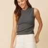 One Grey Day Sutton Chainette Tank - Cinder | Tanks/Tops/Tees