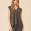 One Grey Day Alice Cashmere Vest - Rye | Tanks/Tops/Tees