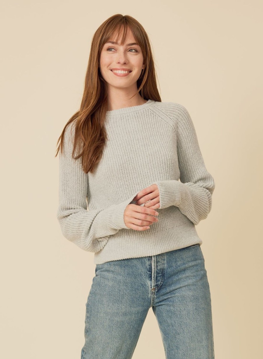 One Grey Day Seymour Pullover - Silver | Pullovers