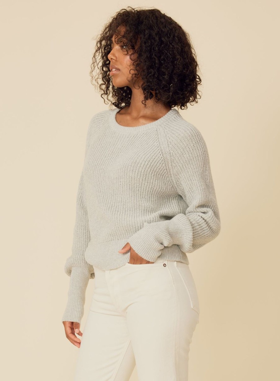 One Grey Day Seymour Pullover - Silver | Pullovers