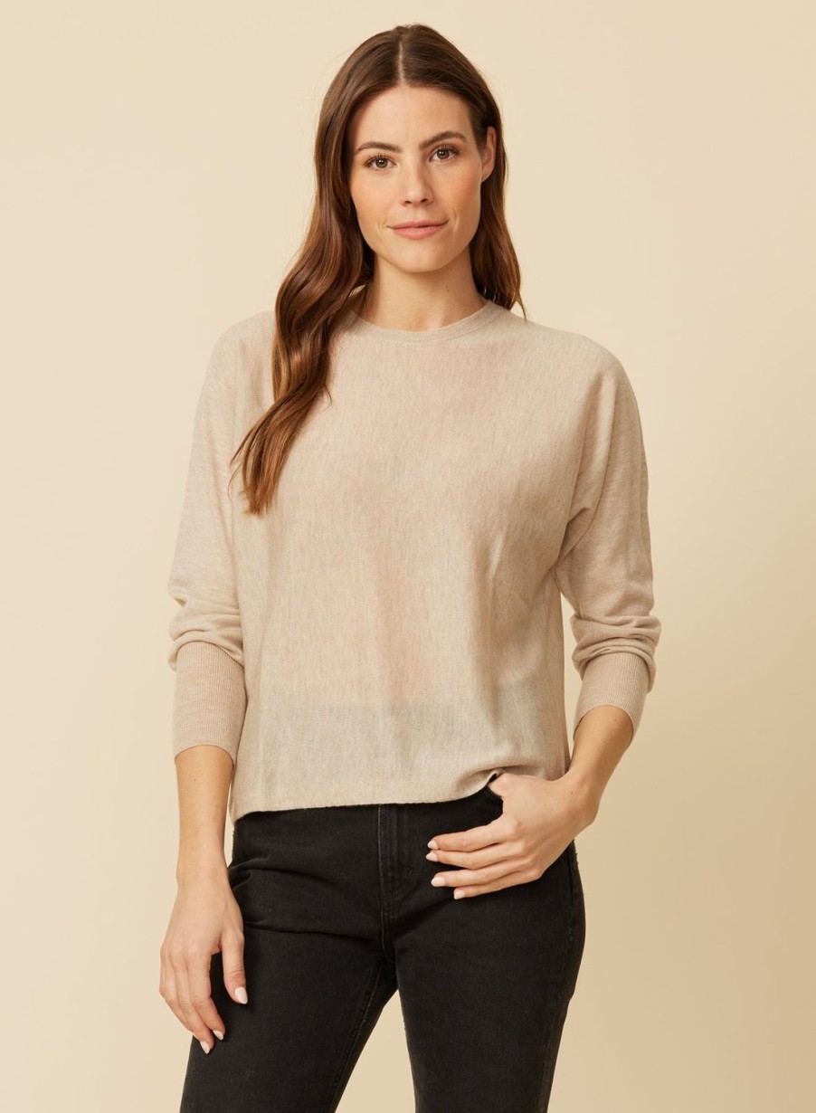 One Grey Day Tinsley Merino Pullover - Marble | Tanks/Tops/Tees