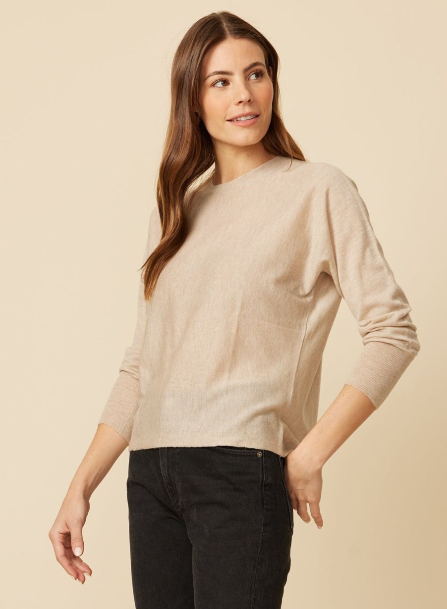 One Grey Day Tinsley Merino Pullover - Marble | Tanks/Tops/Tees