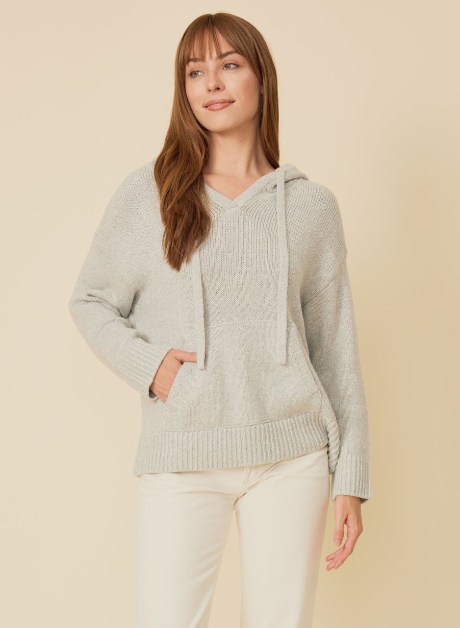 One Grey Day Nicolette Hoodie - Silver | Hoodies