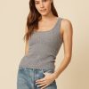 One Grey Day Carmel Cashmere Tank - Storm | Tanks/Tops/Tees