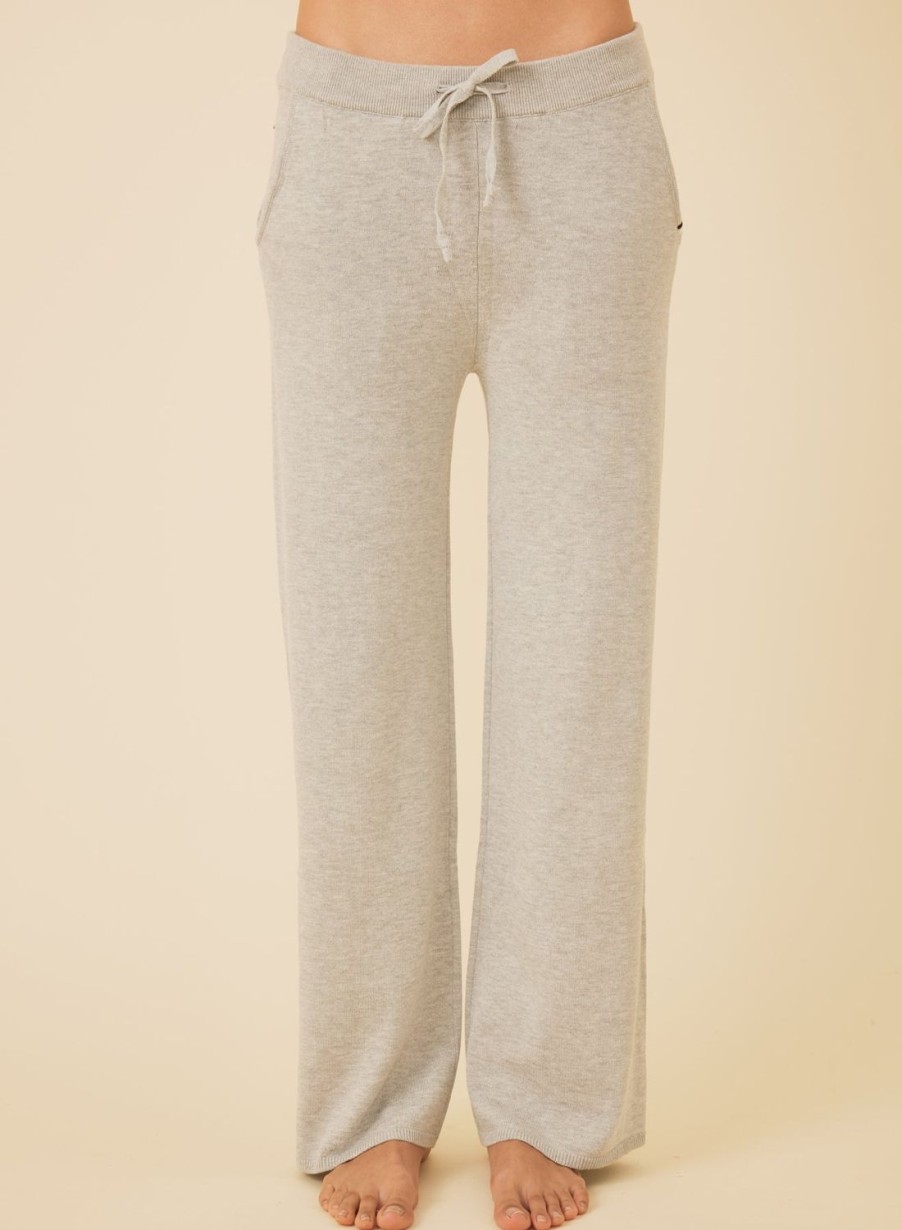 One Grey Day Bianca Cropped Pant - Heather Grey | Bottoms