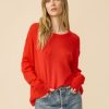 One Grey Day Sloane Cashmere Pullover - Scarlet | Pullovers