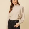 One Grey Day Wren Dolman Sleeve Pullover - Biscuit | Pullovers