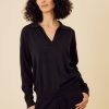 One Grey Day Bianca Polo - Black | Pullovers