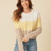 One Grey Day Blakely Cashmere Cable Pullover - Daffodil Combo | Pullovers