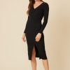 One Grey Day Isla Midi Dress - Black | Dresses