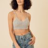 One Grey Day Pacific Cashmere Bralette - Heather Grey | Tanks/Tops/Tees