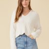 One Grey Day Brooklyn Polo - Ivory | Pullovers