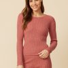 One Grey Day Ventura Ribbed Pullover - Musk Marl | Sets