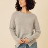 One Grey Day Lyle Cashmere Pullover - Heather Grey | Pullovers