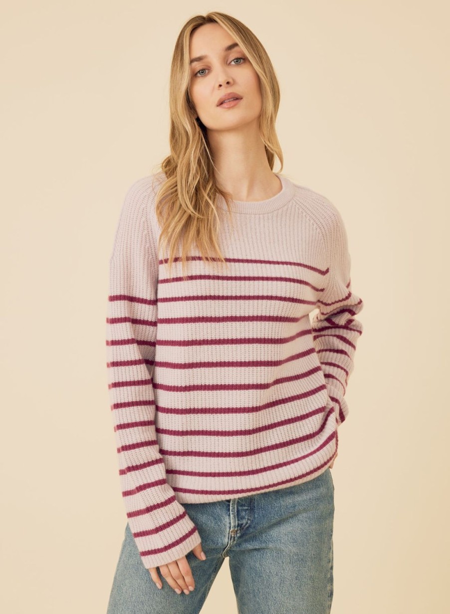 One Grey Day Pacific Cashmere Pullover - Orchid Combo | Pullovers