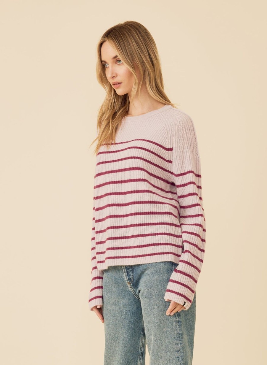 One Grey Day Pacific Cashmere Pullover - Orchid Combo | Pullovers