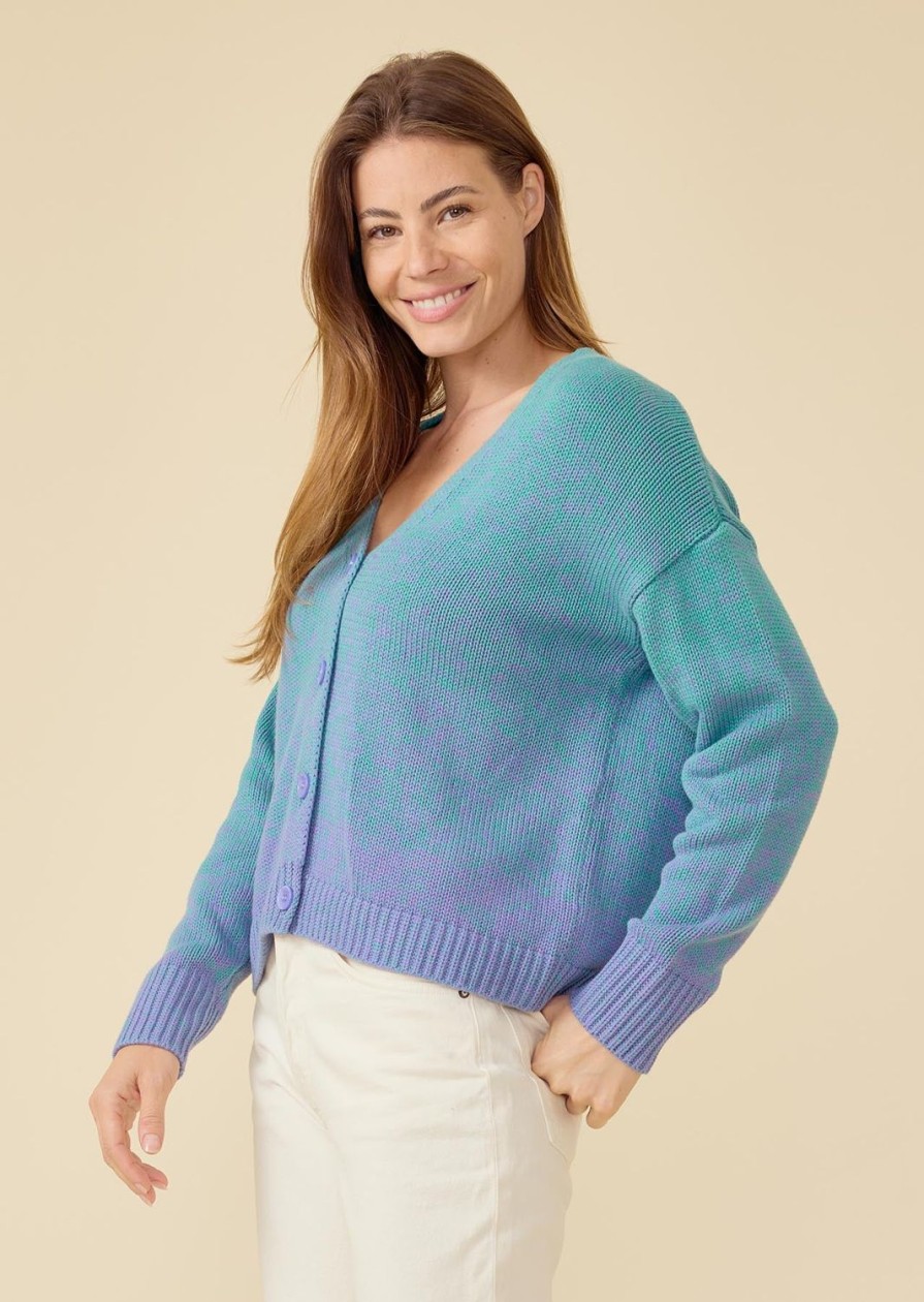 One Grey Day Victoria Cardigan - Lavender Combo | Cardigans/Dusters