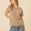 One Grey Day Laguna Merino Tee - Fawn | Tanks/Tops/Tees